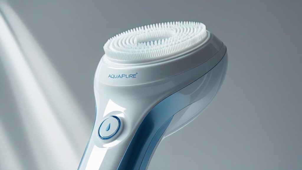 un close up a la maquina de limpieza facial aquapure que se usa en monreal aestethics en bogotá