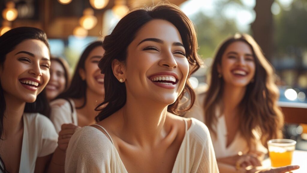esta es una mujer que se ve feliz y rejuvenecida despues de aplicarse botox o toxina botulínica en bogotá