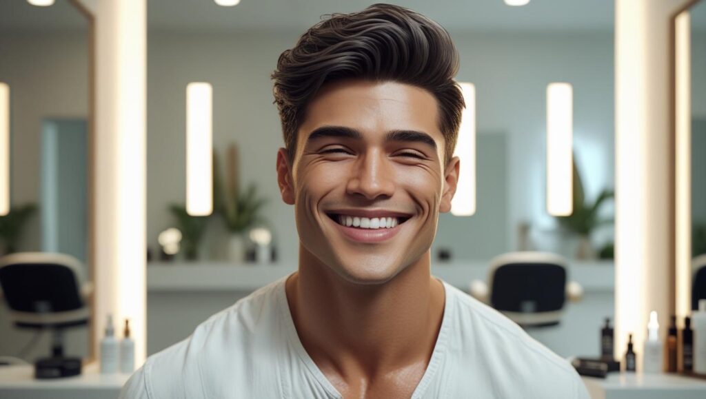 la rinomodelación para hombres ayuda a definir las características masculinas del rostro, haciendote sentir más seguro