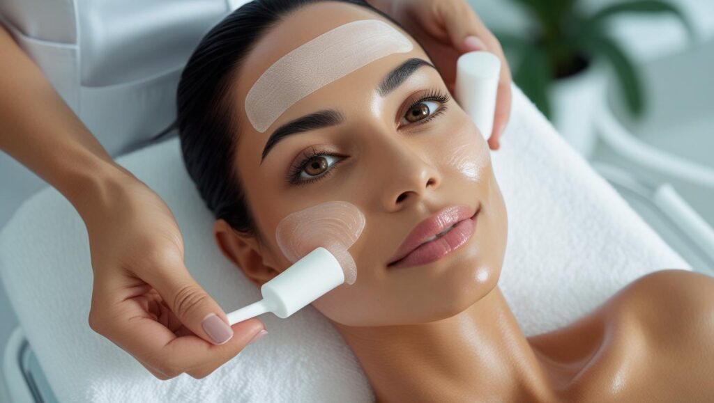 un peeling químico suave te puede ayudar cuando te haces un tratamiento de foxy eyes o hilos tensores para ojos